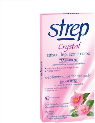 Strep Crystal Hair Removal Wax Strips 20pcs