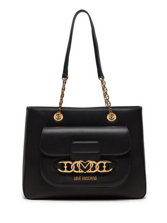 Moschino Damen Tasche Schulter Schwarz