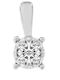 Metrongold Solitaire Charm in 18k White Gold with Diamond