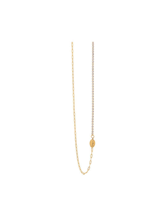 Visetti Necklace from Gold Plated Steel