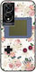 Gameboy Floral Tcl 505 TPU Negru Silicon Negru
