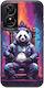 Wild Animals Panda TCL 50 SE Black TPU Black Silicone