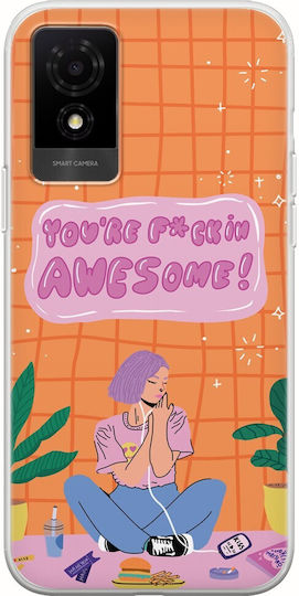 You Are Awesome Tcl 501 Flexible Tpu Διάφανη Σιλικόνη