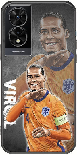 Euro 2024 Virgil Van Dijk Tcl 505 Black Tpu Μαύρη Σιλικόνη