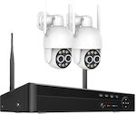 Wifi Security Camera System H265 Compression 8x Hybrid Zoom 1t 8ch Nvr 2 Camera