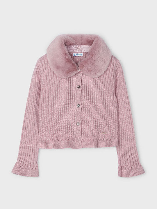 Mayoral Kids Cardigan Knitted Pink