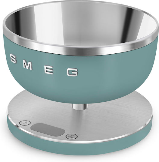Smeg Digital Kitchen Scale With Bucket Up To 5kg Green