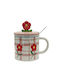 Etoile Margaritas Mug Ceramic with Lid Pink
