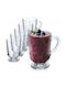 Kadax Mug Glass Transparent 300ml 6pcs