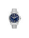 Philip Watch Men's Watch 44mm Battery with Silver Metal Bracelet