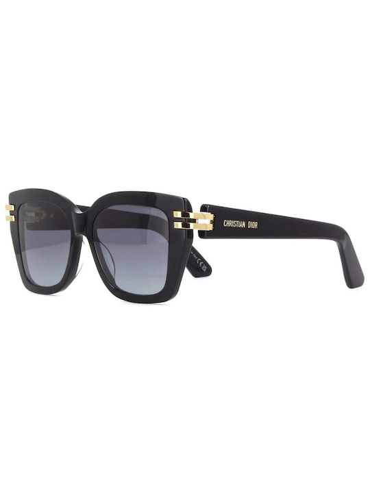 Dior Women's Sunglasses with Black Plastic Frame and Black Gradient Lens CDIOR S1I 10A1