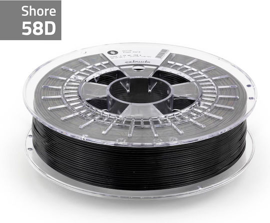 Extrudr Flex 3D Drucker Filament 1.75mm Schwarz 1 Stück Spule