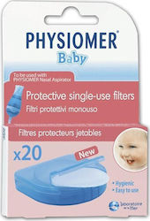 Physiomer Baby Protective Single Use Filters Rezerve pentru Aspirator Nazal pentru Sugari și Copii 20buc