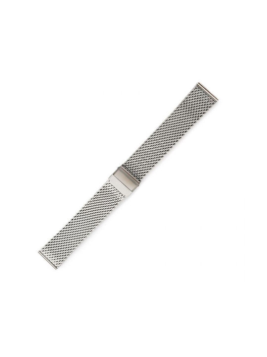 KOSTELO Metallic-Armband Silber 18mm