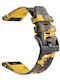 KOSTELO Rubber Strap Yellow 22mm