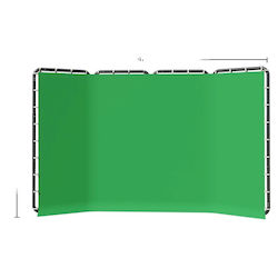 Chromakey Green Screen Backdrop Portable Large Size 240x400cm Green