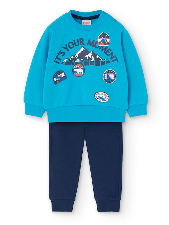 Boboli Kids Sweatpants Set Blue