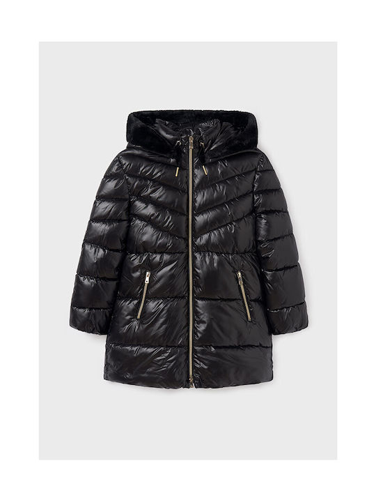 Mayoral Kinderjacke Lang mit Kapuze Black