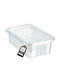 Kadax Plastic Cutie de Depozitare cu Capac Transparent 4.5lt 1buc