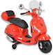 Παιδική Vespa Ηλεκτροκίνητη 12 Volt Κόκκινη για 3+ ετών