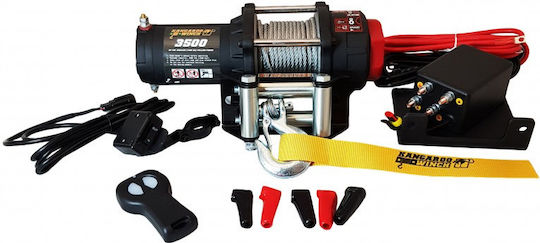 Kangaroo Winch 3500 Electric 4x4 Car Winch 12V with Towing Capacity 1588kg