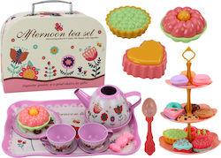 Tea Set In A Suitcase Cups Saucers Plate Cookies