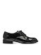 Women's Patent Leather Oxford Shoes Black