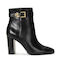 Ralph Lauren Leather Women's Ankle Boots with High Heel Black