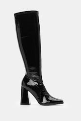 Sock Boots Patent Leather 4303601-black