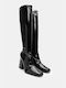 Sock Boots Patent Leather 4303601-black