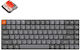 Keychron K3M-H1 Max K3M-H1 Tastatură Mecanică De Gaming Fără Fir 75% Cu Comutatoare Gateron Low Profile Red Și Iluminare RGB Limba Tastaturii Engleză SUA Gri
