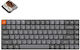 Keychron K3M-H3 Max QMK/VIA K3M-H3 Wireless Gaming Mechanical Keyboard 75% with Gateron Low Profile Brown Switches and RGB Lighting (English US) Gray
