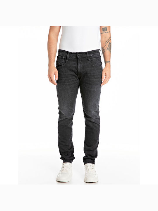 Replay Ανδρικό Παντελόνι Τζιν Slim Fit Μαύρο