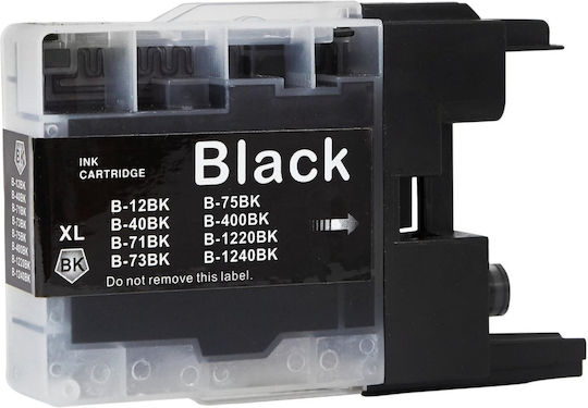 UnCartus Συμβατό Μελάνι Εκτυπωτή InkJet Brother LC1240BK / LC1280BK 600 Σελίδων Μαύρο 1τμχ
