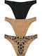 Helios Women's Rio Briefs Pack of 3 Pieces Tan All Over Tan Black 83720