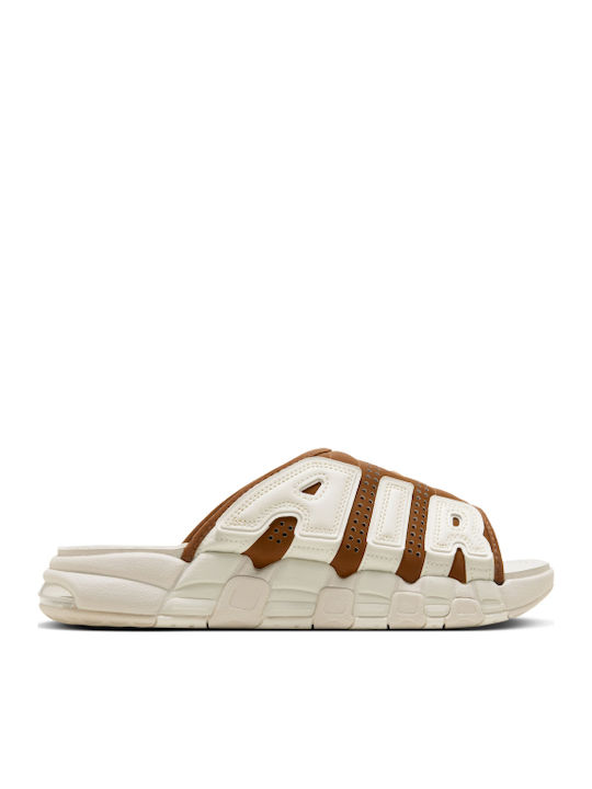 Air More Uptempo Men's Slides Brown