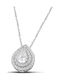 Themelidis Jewels Rosette from White gold 14K with Zircon