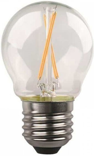 Λάμπα LED 2W 100mm για Ντουί E27 και Σχήμα T45 Θερμό Λευκό 600lm