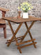 Queen Outdoor Dinner Foldable Wood Table Natural 100x60x75cm
