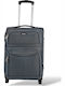 Cabin Suitcase Fabric Expansion 53x36x20 +5cm Playbags Collection Ps8033c Grey