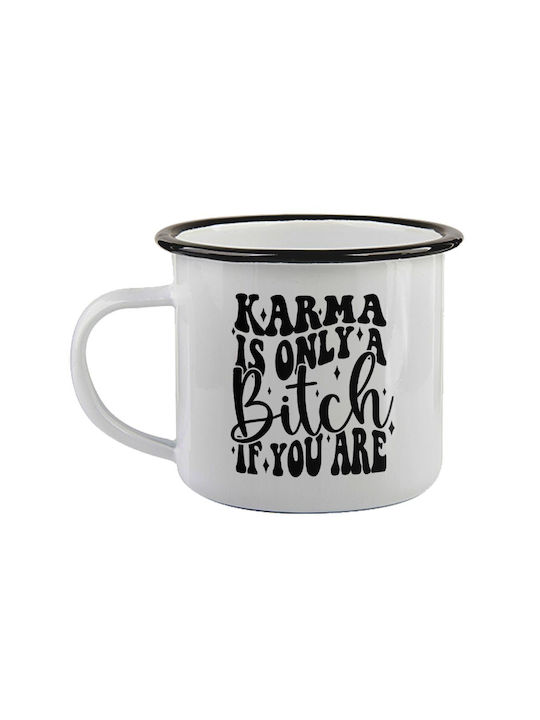 Koupakoupa Karma Is Only A Bitch If You Are Mug Black 360ml