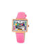 Bobroff Watch with Pink Metal Bracelet