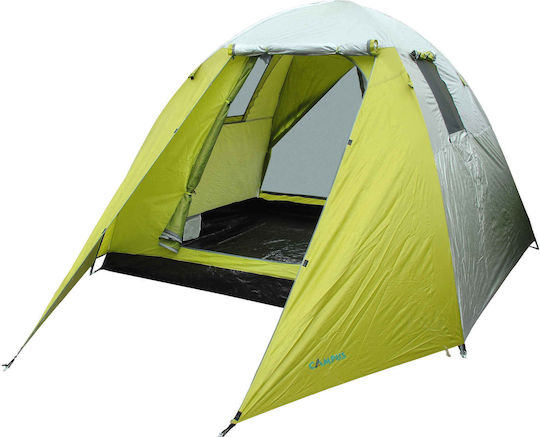 Campus Curacao Καλοκαιρινή Σκηνή Camping Igloo Πράσινη με Διπλό Πανί για 5 Άτομα 240x210x175εκ.