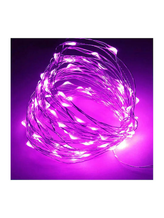 LED Pink Lights Battery Operated 3 Meters Length 30 LED Bulbs LED Pink Lights Battery Operated 3 Meters Length 30 LED Bulbs