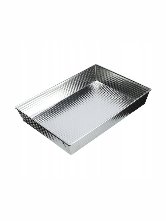Kadax Ταψί Ορθογώνιο από Ανοξείδωτο Ατσάλι 25x36cm