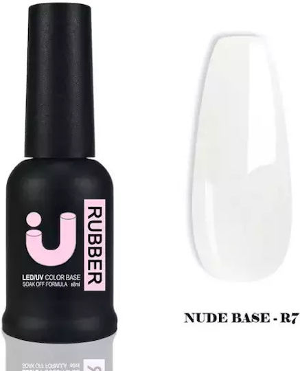 Uno Professional Base Coat for Semi-Permanent Nail Polish Rubber 8ml R7