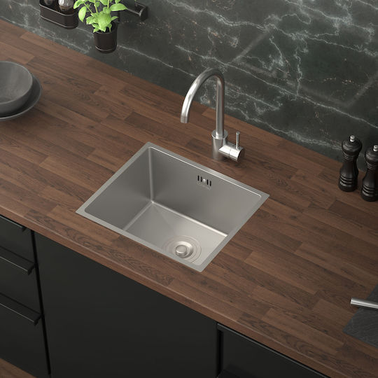 ML-Design 490013820 Drop-In Inox Μ34xΠ40cm Argintiu