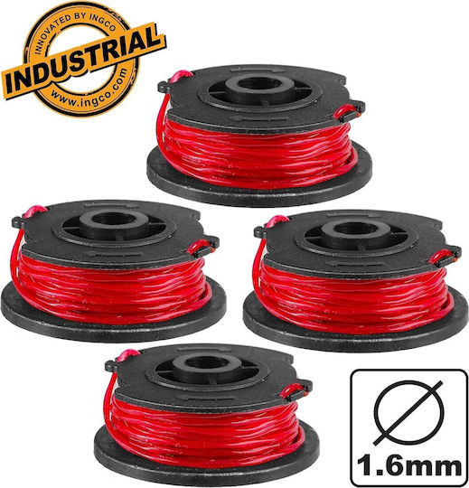 Ingco ALS1602 Mähfaden Länge 5m und Dicke 1.6mm