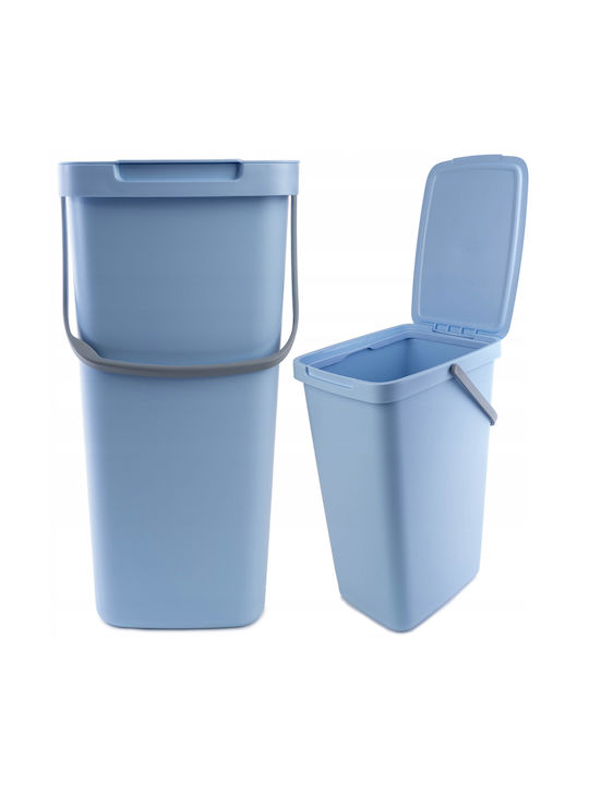 Kadax Coș de Reciclare Plastic Albastru 20lt 1buc
