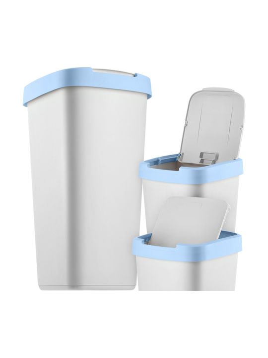 Kadax Waste Bin Waste Plastic White 25lt 1pcs